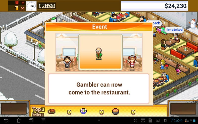 Cafeteria Nipponica a cafeteria mogul in a pixelated world